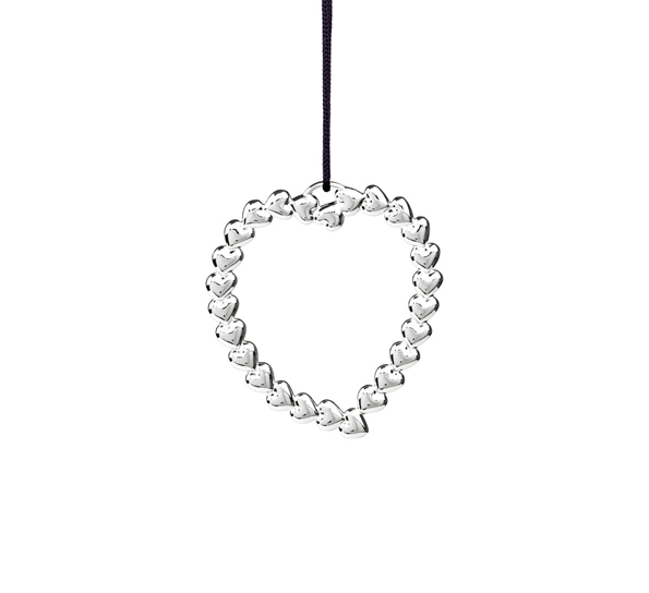 Karen Blixen hjertekrans forsølvet fra Rosendahl