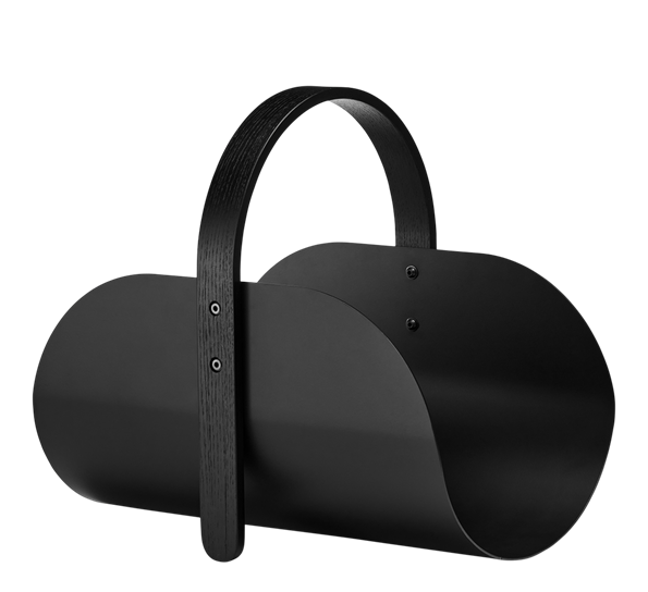 Woody vedkurv sort beiset eik fra Cooee Design