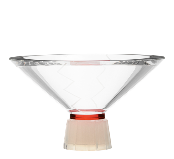 Hope stettskål ø16 cm stor klar rød melk fra Reflections Copenhagen