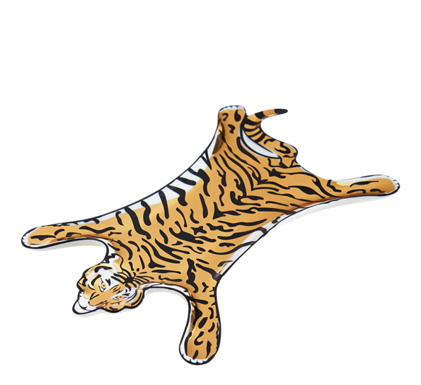 Tiger fat 18 cm sort gull fra Jonathan Adler