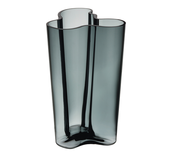 Aalto vase 251 mm mørk grå fra Iittala