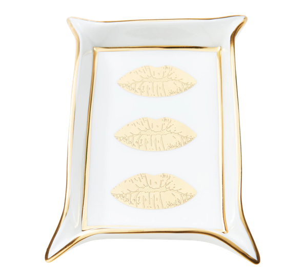 Lips valet fat hvit gull fra Jonathan Adler