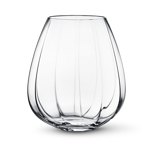 Facet glassvase stor fra Georg Jensen