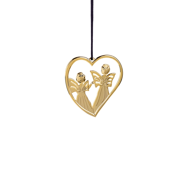 Karen Blixen hjerteengel forgylt fra Rosendahl