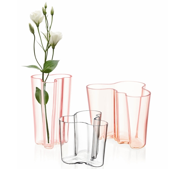 Aalto vase Lakserosa 120mm fra Iittala