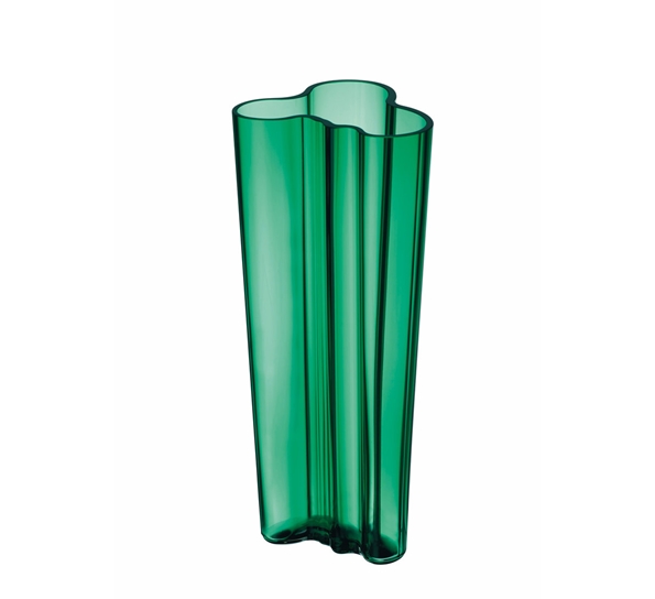 Aalto vase 255mm Smaragd fra Iittala