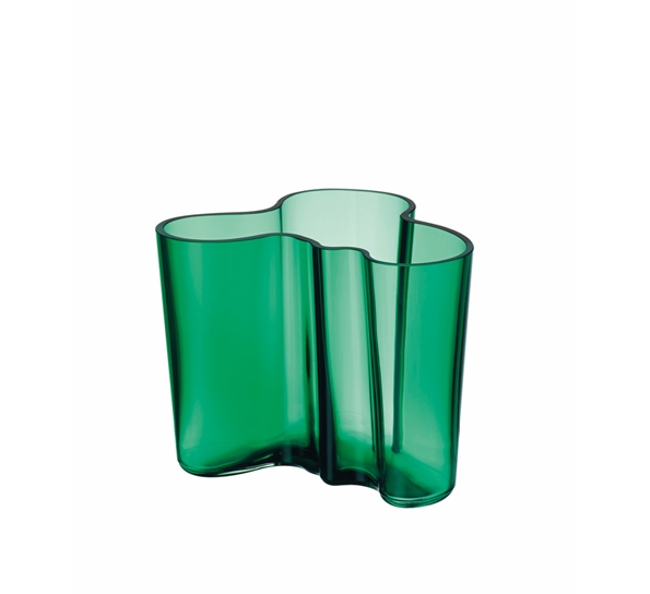 Aalto vase 120mm Smaragd fra Iittala