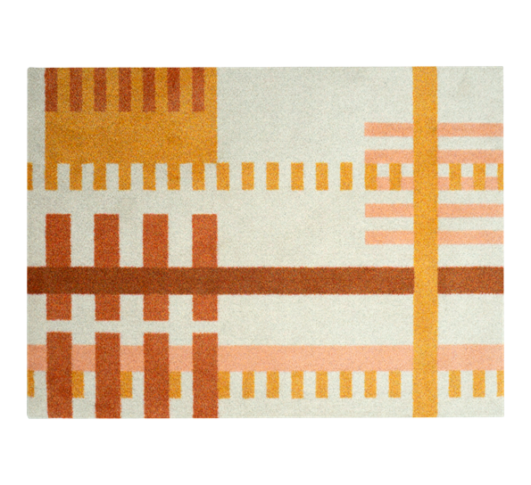 Loom Bauhaus dørmatte Brick 85x115 cm fra Heymat