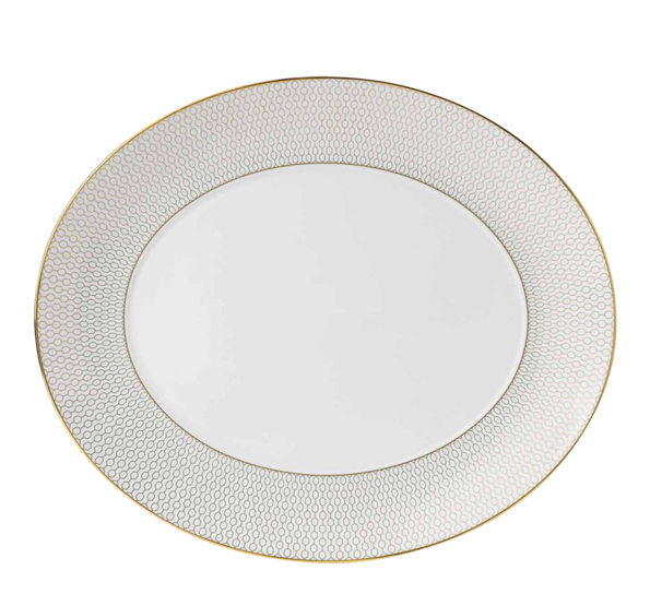 Gio Gold ovalt fat 33 cm fra Wedgwood