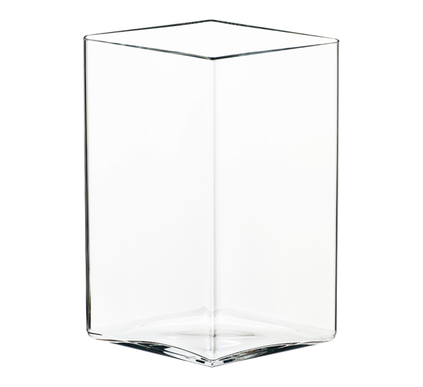 Ruutu vase 27 cm klar fra Iittala