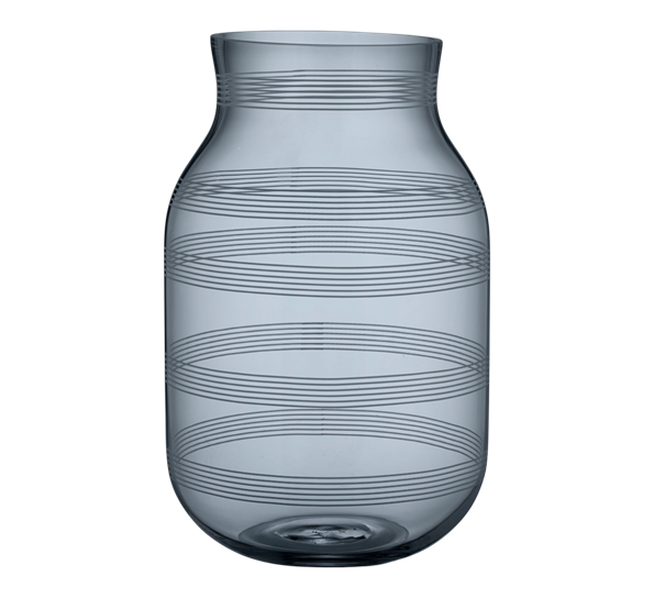 Omaggio vase glass stålblå 28 cm fra Kähler