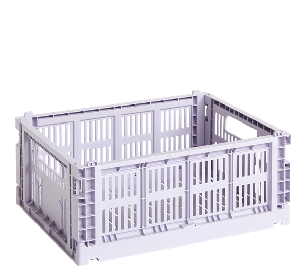 Colour Crate 26,5x34,5x14 cm lavendel oppbevaringskasse fra HAY