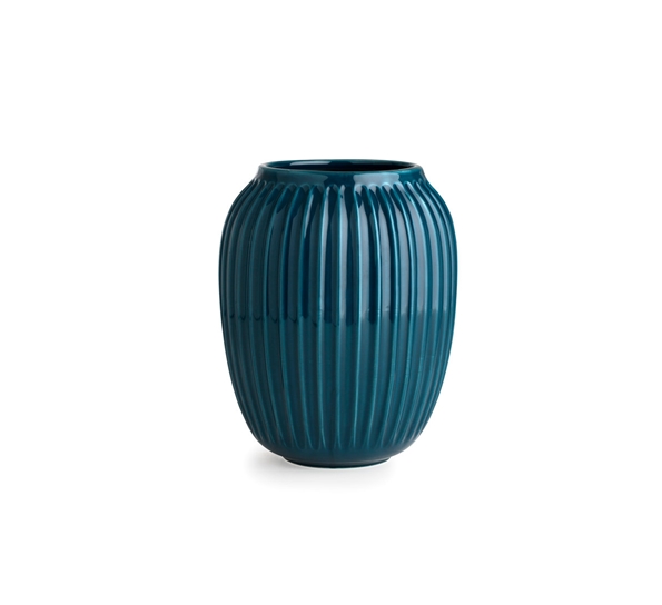 Hammershøi vase petrol 20 cm fra Kähler