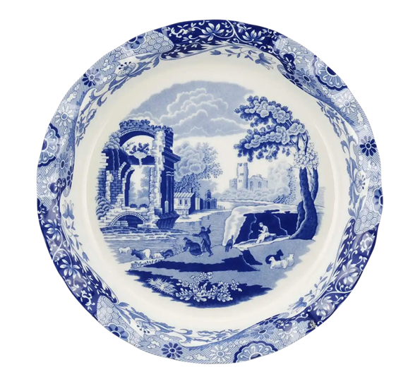 <p>Blue Italian paiform 26 cm blå Spode</p>
