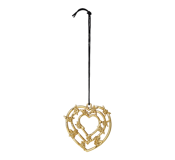 Karen Blixen hjertegirlander forgylt fra Rosendahl