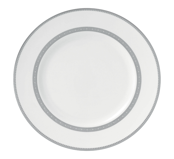 Lace Platinum tallerken flat 27 cm fra Wedgwood