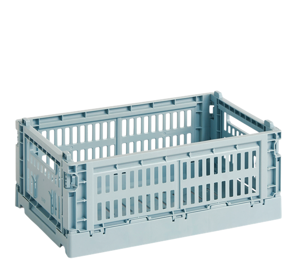 Colour Crate 17x26,5x10,5 cm dusty blue oppbevaringskasse fra HAY
