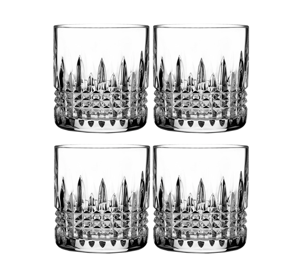 Lismore Connoisseur whiskyglass 4pk diamond straight 20 cl fra Waterford