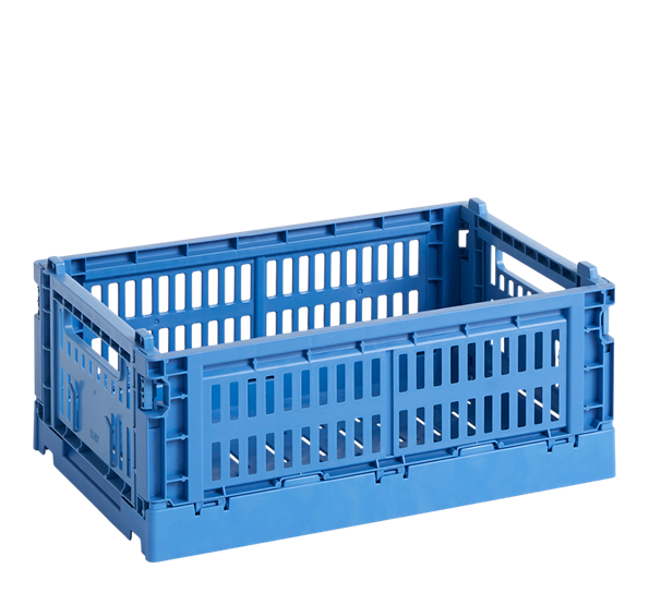Colour Crate 17x26,5x10,5 cm electric blue oppbevaringskasse fra HAY