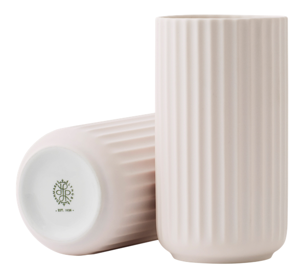 Lyngbyvase 15 cm sart rosa 1 fra Lyngby Porcelæn