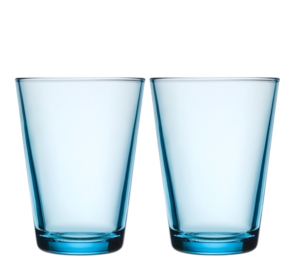 Kartio vannglass 40 cl 2-pk lys blå fra Iittala