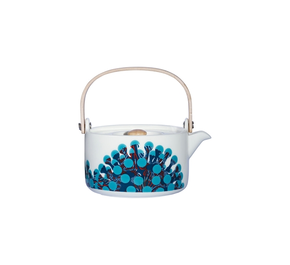 Merivuokko tekanne 0,7 liter hvit turkis petrol fra Marimekko