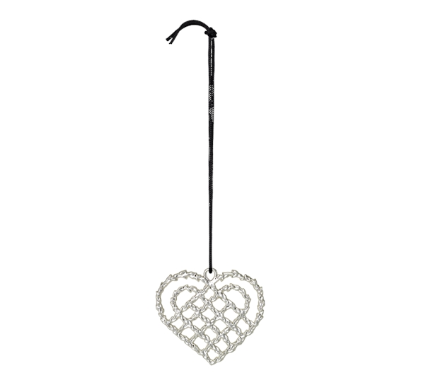 Karen Blixen julehjerte forsølvet fra Rosendahl