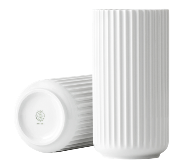 Lyngbyvase 20 cm hvit fra Lyngby Porcelæn