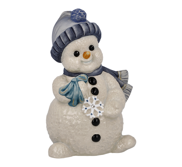 Snømann My Snowflake med Swarovski®-krystall 11,5 cm fra Goebel