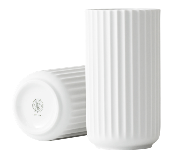 Lyngbyvase 15 cm hvit fra Lyngby Porcelæn