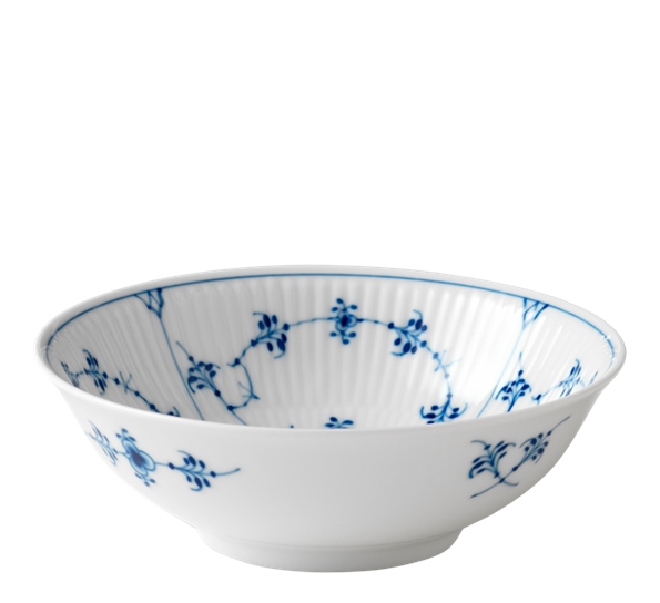 Musselmalt Riflet dessertskål 35 cl fra Royal Copenhagen