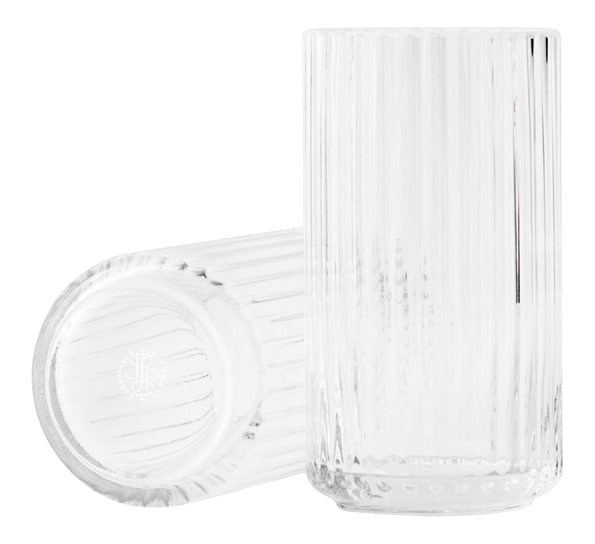 Lyngbyvase glass 15 cm klar fra Lyngby Porcelæn