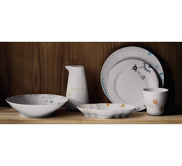 Multicoloured Elements tallerken flat 26 cm sky fra Royal Copenhagen