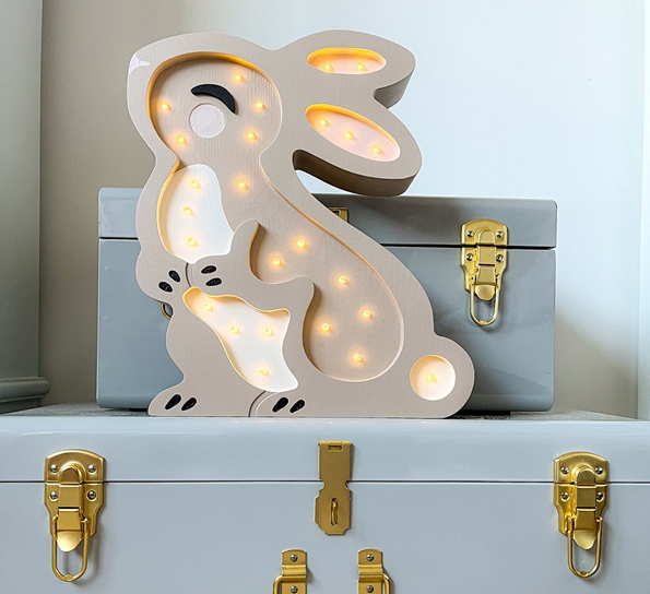 Barnelampe Kanin h33 cm beige fra Lumimi