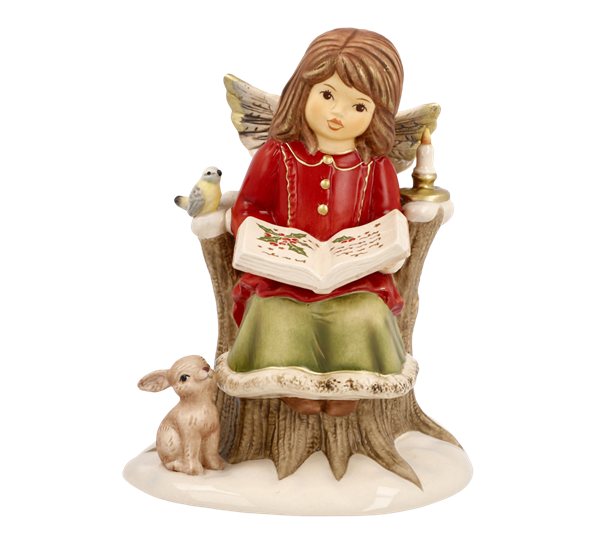 Winter forest engel Little Christmas Tale 14,5 cm fra Goebel