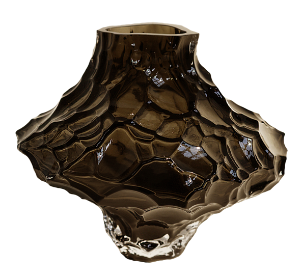 Canyon vase new smoke h23 cm fra Hein Studio