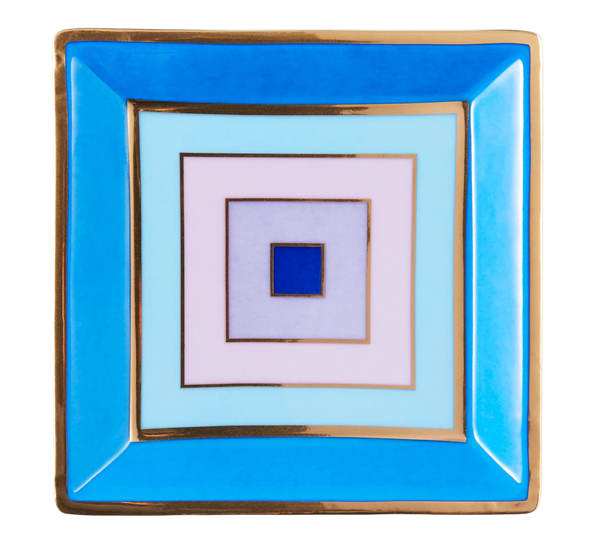 Scala kvadratisk fat blå lilla fra Jonathan Adler