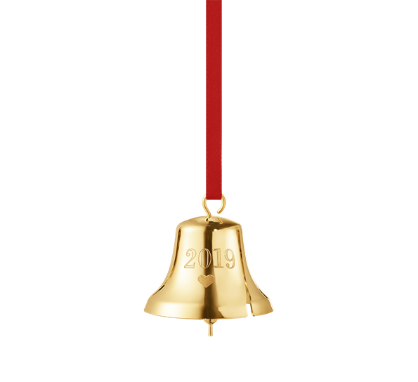 2019 juleklokke gull fra Georg Jensen