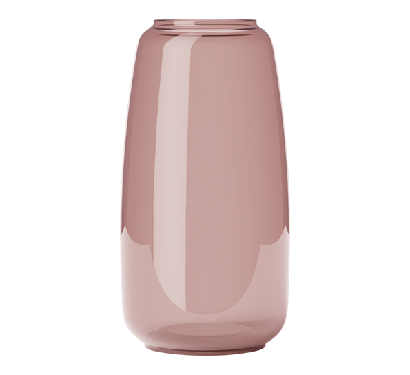 Form 130 3 vase burgunder fra Lyngby Porcelæn