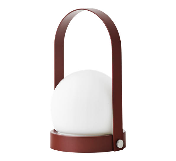 Carrie bærbar led-lampe ip44 burned red fra Audo Copenhagen