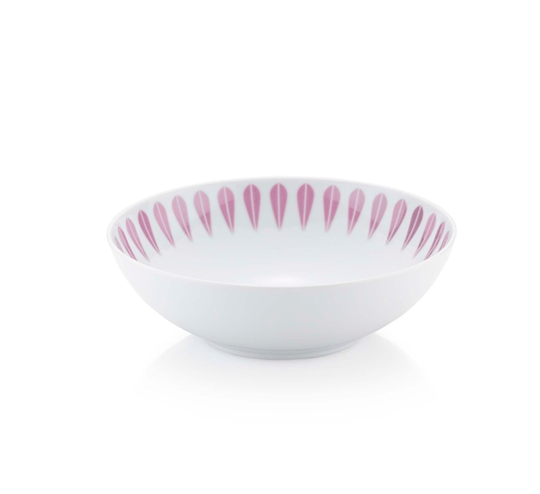 Lotus tallerken dyp 18 cm rosa fra Lucie Kaas