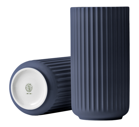 Lyngbyvase 20 cm midnattsblå fra Lyngby Porcelæn