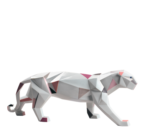 <p>Panther hvit Lladro</p>
