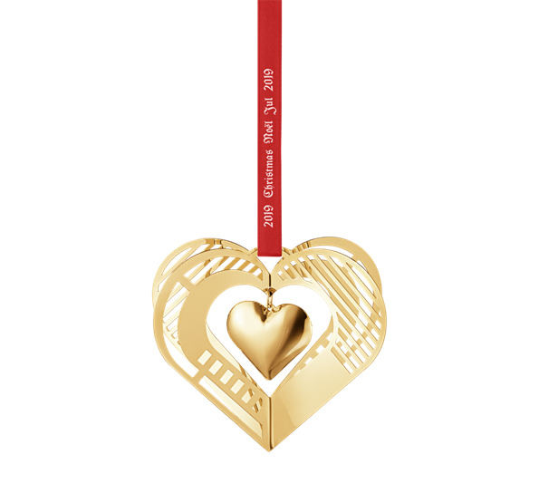 2019 juleuro hjerte gull fra Georg Jensen