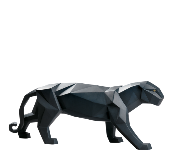 Panther matt sort Lladro