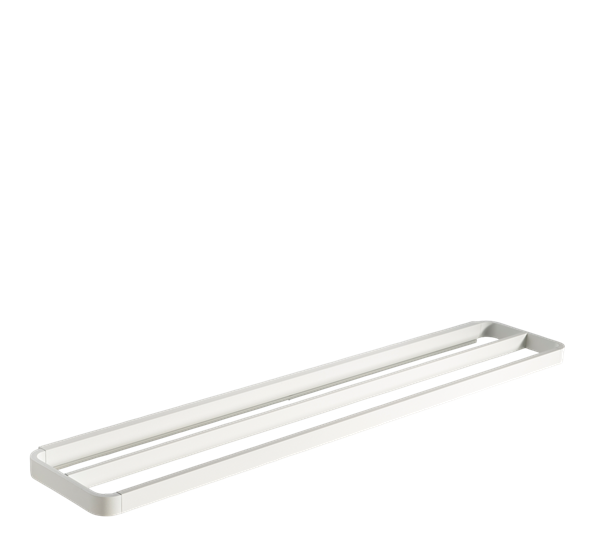 Rim dobbel håndklestang 70x12,5x2,6 cm hvit fra Zone