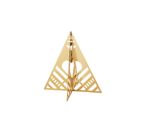 Christmas Collectibles juletre gull lite fra Georg Jensen