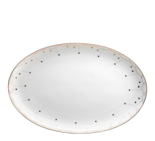 Julemorgen fat ovalt 45 cm fra Wik & Walsøe