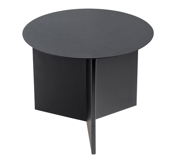 Slit table rund sort fra HAY