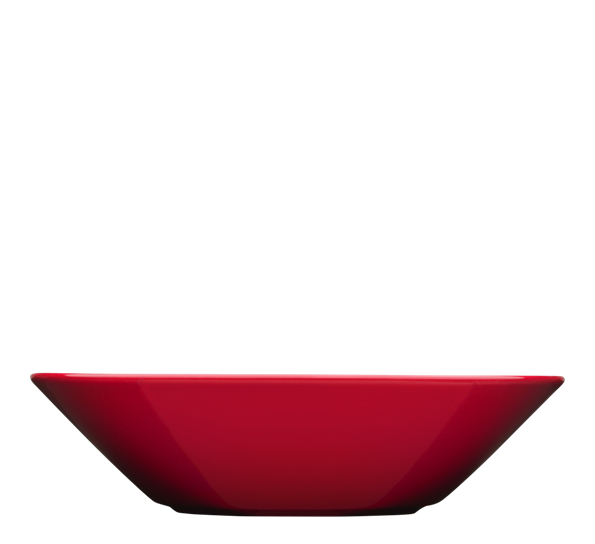 Teema tallerken dyp 21 cm rød fra Iittala
